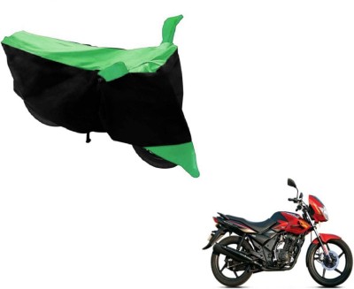 Amanzo Two Wheeler Cover for TVS(Flame DS 125, Black, Green)