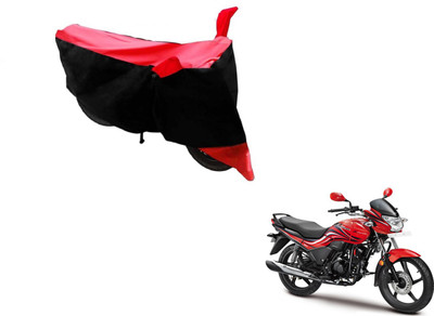 MOCKHE Two Wheeler Cover for Hero(Passion Xpro, Black, Red)
