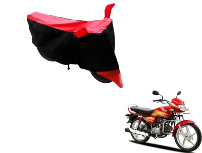 NIKS Two Wheeler Cover for Universal For Bike(Black, Red)