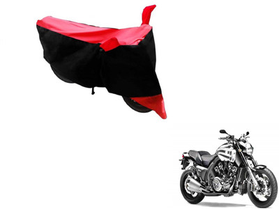 Flipkart SmartBuy Two Wheeler Cover for Yamaha(VMAX, Black, Red)