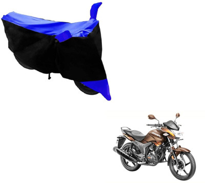 NIKS Two Wheeler Cover for Hero(Hunk, Black, Blue)