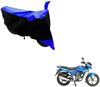 MOCKHE Two Wheeler Cover for Bajaj(Black, Blue)