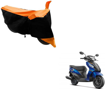 Flipkart SmartBuy Two Wheeler Cover for Suzuki(Let's, Black, Orange)