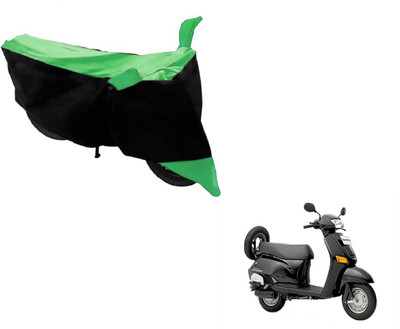 Flipkart SmartBuy Two Wheeler Cover for Honda(Black, Green)