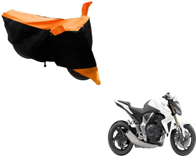 MOCKHE Two Wheeler Cover for Honda(CB 1000R, Black, Orange)