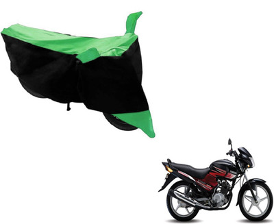 MOCKHE Two Wheeler Cover for Yamaha(YBR 125, Black, Green)