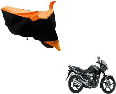 Flipkart SmartBuy Two Wheeler Cover for Suzuki(GS, Black, Orange)