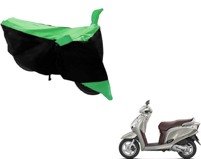 MOCKHE Two Wheeler Cover for Honda(Aviator, Black, Green)