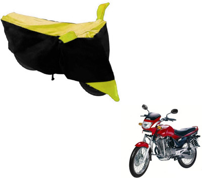 MOCKHE Two Wheeler Cover for Hero(Ambition, Black, Yellow)