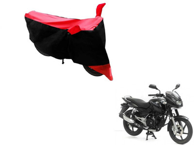 MOCKHE Two Wheeler Cover for Bajaj(Pulsar, Black, Red)