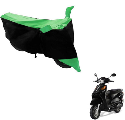 MOCKHE Two Wheeler Cover for Universal For Bike(Yo EXL, Black, Green)