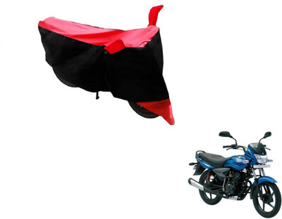 MOCKHE Two Wheeler Cover for Bajaj(Platina, Black, Red)