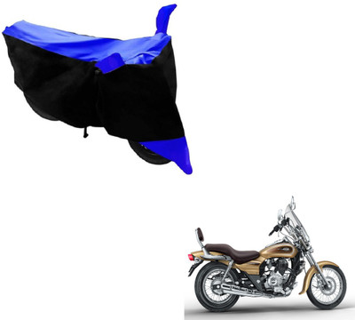 MOCKHE Two Wheeler Cover for Bajaj(Avenger, Black, Blue)