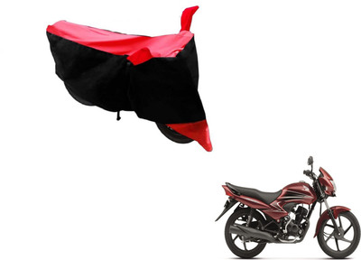 Amanzo Two Wheeler Cover for Honda(Dream Yuga, Black, Red)