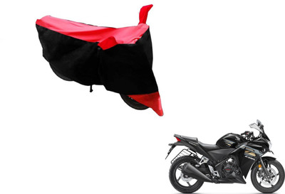 Flipkart SmartBuy Two Wheeler Cover for Honda(CBR 250R, Black, Red)