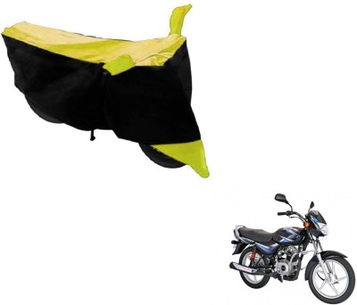 MOCKHE Two Wheeler Cover for Bajaj(CT100, Black, Yellow)