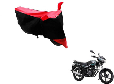 Flipkart SmartBuy Two Wheeler Cover for Bajaj(Discover 100 DTS-i, Black, Red)
