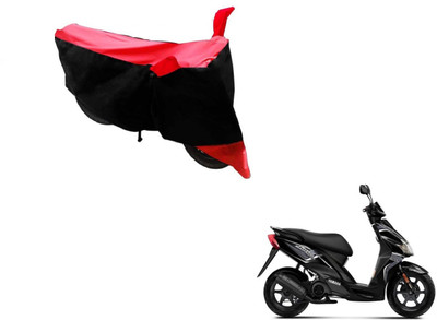 MOCKHE Two Wheeler Cover for Yamaha(Jog R, Black, Red)