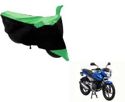 MOCKHE Two Wheeler Cover for Bajaj(XCD 125cc, Black, Green)