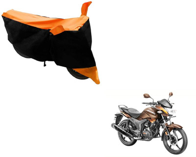 MOCKHE Two Wheeler Cover for Hero(Hunk, Black, Orange)