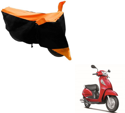 MOCKHE Two Wheeler Cover for Suzuki(Access SE, Black, Orange)