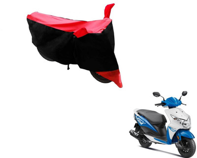 MOCKHE Two Wheeler Cover for Honda(Deo, Black, Red)