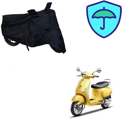 Feel heaven Two Wheeler Cover for Piaggio(Vespa SXL, Black)