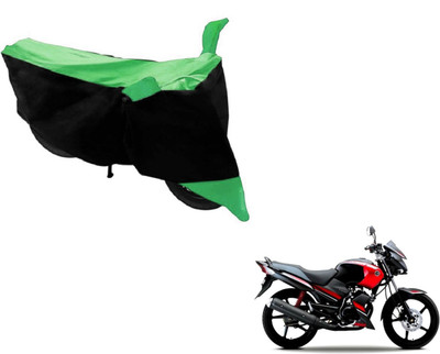 MOCKHE Two Wheeler Cover for Yamaha(Gladiator, Black, Green)