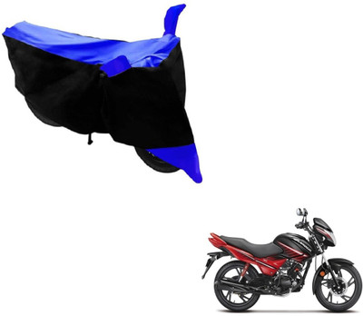 Flipkart SmartBuy Two Wheeler Cover for Hero(Glamour, Black, Blue)