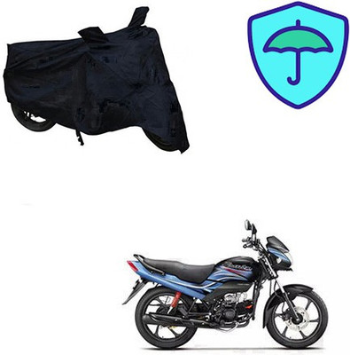 Feel heaven Two Wheeler Cover for Hero(Passion Plus, Black)