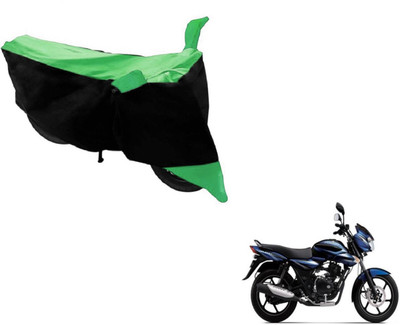 MOCKHE Two Wheeler Cover for Bajaj(Discover, Black, Green)