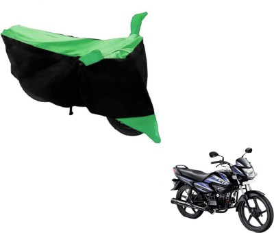 MOCKHE Two Wheeler Cover for Hero(Splendor NXG, Black, Green)