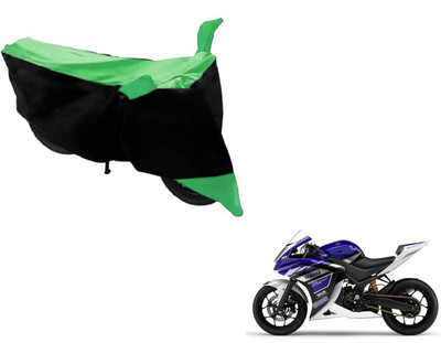 Flipkart SmartBuy Two Wheeler Cover for Yamaha(YZF R25, Black, Green)