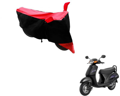 Flipkart SmartBuy Two Wheeler Cover for Honda(Activa, Black, Red)