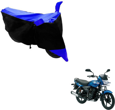 MOCKHE Two Wheeler Cover for Bajaj(Platina, Black, Blue)
