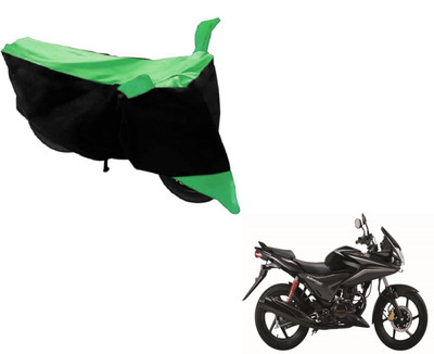 MOCKHE Two Wheeler Cover for Honda(CBF Stunner, Black, Green)