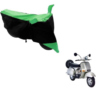 MOCKHE Two Wheeler Cover for Bajaj(Black, Green)