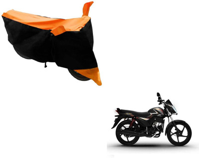 MOCKHE Two Wheeler Cover for Mahindra(Pantero, Black, Orange)