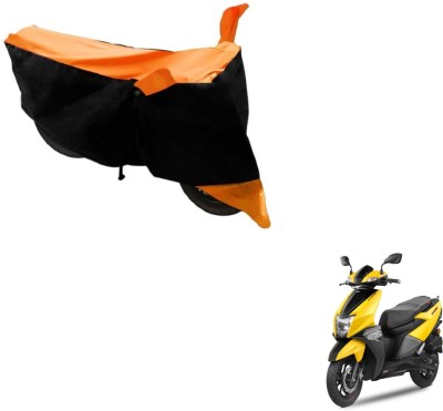 NIKS Two Wheeler Cover for Universal For Bike(Black, Orange)