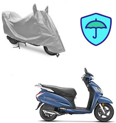 Atulit enterprises Waterproof Two Wheeler Cover for Honda(Activa 125, Silver)