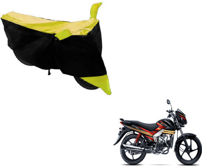 MOCKHE Two Wheeler Cover for Mahindra(Centuro, Black, Yellow)