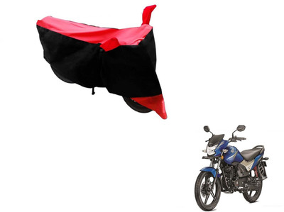 MOCKHE Two Wheeler Cover for Honda(CB Shine, Black, Red)