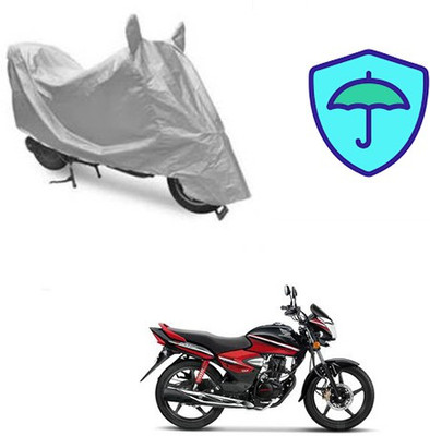 Atulit enterprises Waterproof Two Wheeler Cover for Honda(CB Shine, Silver)