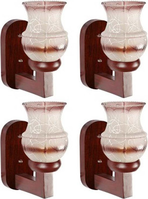 Somil Uplight Wall Lamp Without Bulb(Pack of 4)