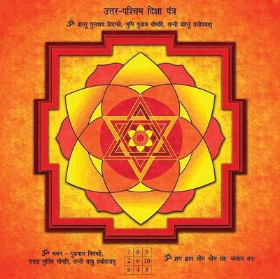 8% OFF on Live Vaastu North West Direction Yantra, Remove North West Vastu Dosh Paper, Glass Yantra(Pack of 1)
