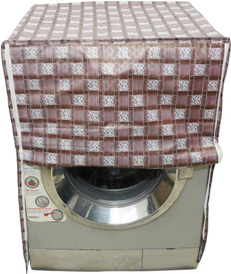 MW PRINTS Front Loading Washing Machine  Cover(Width: 56 cm, Brown)