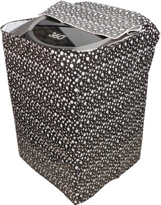 MW PRINTS Top Loading Washing Machine  Cover(Width: 56 cm, Dot Black)