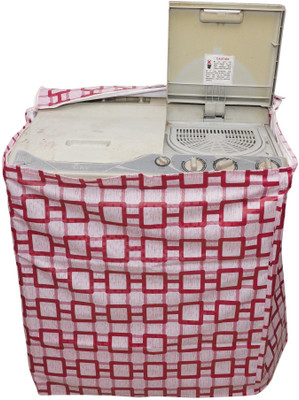 MW PRINTS Semi-Automatic Washing Machine  Cover(Width: 56 cm, Pink)