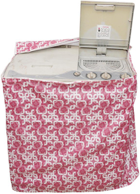 MW PRINTS Semi-Automatic Washing Machine  Cover(Width: 56 cm, Pink)
