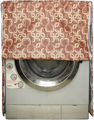 MW PRINTS Front Loading Washing Machine  Cover(Width: 56 cm, Brown)